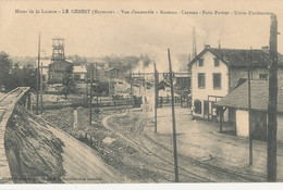 AV 832 -  C P A -  LE GENEST  (53)  MINE DE LA LUCETTE  VUE D'ENSEMBLE BUREAUX CARREAU PUITS PORTIER USINE D'ANTIMOINE - Le Genest Saint Isle