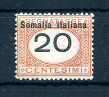 1926 SOMALIA Segnatasse N.43 * 20 Centesimi - Somalië