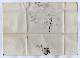 TB 3861 - 1840 - LAC - Lettre De Mme MOUCHARMON Veuve LAFOUGE à PERRECY LES FORGES Pour Me COMMERSON Notaire à CHAROLLES - 1801-1848: Voorlopers XIX