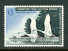 HUNTING PERMIT STAMP - DUCKSTAMP 1966 - MNH - (RW33) - Duck Stamps