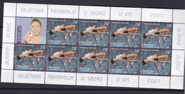 CROATIA 2007,SPORT,ATLETIC,SHEET,MNH - Salto