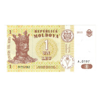 Billet, Moldavie, 1 Leu, 2013, KM:5, NEUF - Moldavie