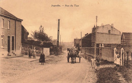 CPA - Belgique - Juprelle - Rue Du Tigre - Edit. Dethise - Animé - Charette - Cheval - Enfant - Juprelle