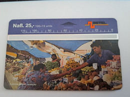 Phonecard CURACAO,  L&G CARDS NAF 25,- SERIE 509A  /  FLOATING MARKET    / MINT CARD !! / ** 11999 ** - Antillen (Nederlands)