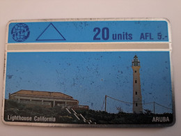 ARUBA L&G   CARD   AFL 5,- 20  UNITS  SERIE 405C      Fine Used Card  **12000** - Aruba