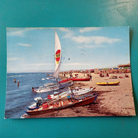 Cartolina Fregene - La Spiaggia. Viaggiata 1964 - Latina