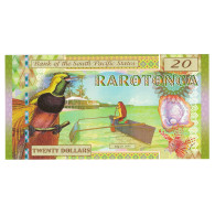 Billet, États-Unis, 20 Dollars, 2015, 2015-07-28, RAROTONGA PACIFIC STATES - A Identifier