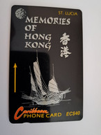 ST LUCIA    $ 40   CABLE & WIRELESS  STL-14F  14CSLF    MEMORIES OF HONG KONG Chinese  Fine Used Card ** 12003** - Santa Lucia