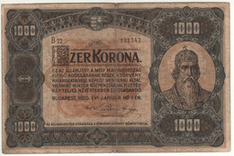 HUNGARY   1'000  Korona  P66  (dated 1.1.1920)   Szent István Király (St. Stephen) - Hongrie