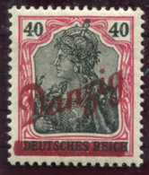 DANZIG 1920 (30 Aug.) Diagonal Overprint On 40 Pf. Germania MNH / **  Michel 38 - Nuovi