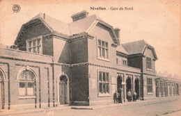 CPA - Belgique - Nivelles - Gare Du Nord - Edit. G. Hermans - Animé - Oblitéré Nivelles 1923 - Nivelles