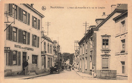 CPA - Belgique - Neufchâteau - L'Hotel Des Ardennes Et La Rue De Longlier - Edit. Pap. Collin - Nels - Animé - F. Tinant - Neufchateau