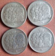 BELGIË / BELGIQUE/ 4 X 100  FRANCS 1948 + 1949 + 1951 VL En 1950 FR KM 138.1 En 139.1 Silver In XF/UNC - 100 Franc