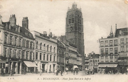 Dunkerque * La Place Jean Bart Et Le Beffroi * Banque Société Générale , Banco Bank - Dunkerque