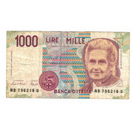 Billet, Italie, 1000 Lire, Undated (1991), KM:114a, TB - 1000 Liras