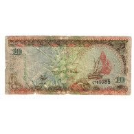 Billet, Maldives, 10 Rufiyaa, 1998, KM:19b, B - Maldive