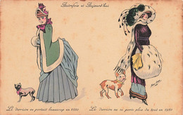 CPA - Illustrateur - Autrefois Et Aujourd'Hui - Le Derrière Se Portait Beaucoup En 1810 - Edit. K.F. - Sager, Xavier