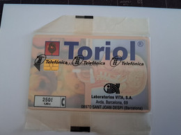 SPAIN/ ESPANA  CHIP CARD    TORIOL / LABORATORIOS     MINT IN WRAPPER    **12021** - Basisausgaben