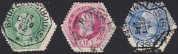 Delcampe - BELGIQUE, 1871, Timbres Télégraphe ( COB TG4-6-7) - Telegraphenmarken [TG]
