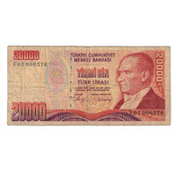 Billet, Turquie, 20,000 Lira, 1988-1993, KM:201, B - Turquie