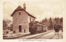 38 Villard De Lans La Gare Du Chemin De Fer Train En Gare - Villard-de-Lans