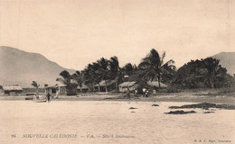 CPA - Nouvelle Calédonie - Voh - Site A Snabouïone - Edit. B. Et F. - Plage - Mer - Palmier - Animé - Nuova Caledonia