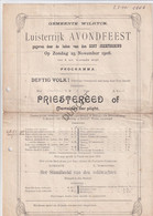 Wilrijk -  Toneel Sint Jozefskring - Luisterrijk Avondfeest - 1906 (V2151) - Programme