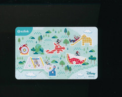 Singapore Travel Transport Card Subway Train Bus Ticket Ezlink Used Disney Characters - Mondo