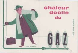 BUVARD - CHALEUR DOCILE DU GAZ - D'APRES FIX-MASSEAU - Electricidad & Gas