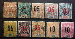 GRANDE COMORE 1897 - 1912, Type Groupe,  10 Timbres  Neufs * / O, Yvert 2,4, 20 / 26, 28, TB - Altri & Non Classificati