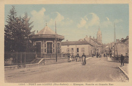 (Hte Saône)  CPA   Port Sur Saône Kiosque Moulin Et Grande Rue  (Bon état) - Port-sur-Saône