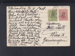 Rumänien Romania AK Cluj Aufdrucke Stempel Koloszvar  Nach Wien - World War 1 Letters