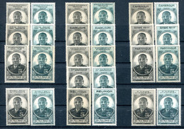 Série Coloniale "Félix Eboué"     13 Pays, 26 Timbres ** - 1945 Gouverneur-Général Félix Éboué