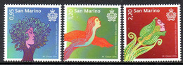 San Marino Saint-Marin 2454/56 Journée Mondiale De La Poèsie - Ecrivains