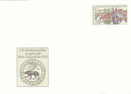 BERLIN YOUTH PHILATELIC EXHIBITION, PC STATIONERY, ENTIER POSTAL, 1986, GERMANY - Postcards - Mint