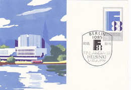 FINLANDIA'88 PHILATELIC EXHIBITION, PC STATIONERY, ENTIER POSTAL, 1988, GERMANY - Cartes Postales - Oblitérées