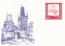 PRAGUE'88 WORLD PHILATELIC EXHIBITION, PC STATIONERY, ENTIER POSTAL, 1988, GERMANY - Cartes Postales - Neuves