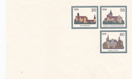 CASTLES, COVER STATIONERY, ENTIER POSTAL, 1985, GERMANY - Covers - Mint