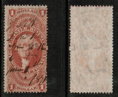 U.S.A.   Scott # R 75c USED (CONDITION AS PER SCAN) (Stamp Scan # 852-3) - Revenues