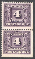 1460) Canada J3 Postage Due Mint Corner Pair 1928 - Impuestos