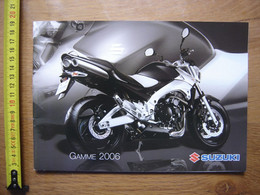 Brochure Catalogue Publicite Prospekt MOTO Gamme 2006 SUZUKI - Motos