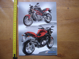 Brochure Catalogue Publicite Prospekt MOTO MV AGUSTA Brutale 910 - Motos