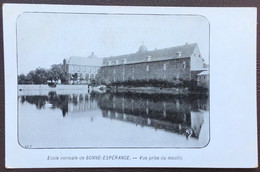 BINCHE Vellereille-les-Brayeux École Normale De Bonne-Espérance Vue Prise Du Moulin 1 Carte Postale Ancienne - Binche