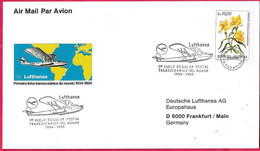 ARGENTINA - 1984 - 50° 1° VUELO REGULAR POSTAL TRANSOCEANICO DEL MUNDO 1934-1984 LUFTHANSA - Lettres & Documents