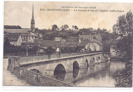 CPA - Montbéliard - Le Grand Pont Et L'Eglise Catholique - Montbéliard