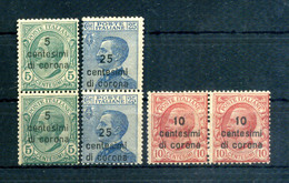 1921-22 DALMAZIA N.2/4 MNH ** In Coppia - Dalmatien