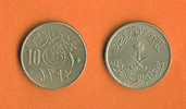 SAUDI ARABIA 1379-1400 10 Halala Copper Nickel Km54 - Saudi Arabia
