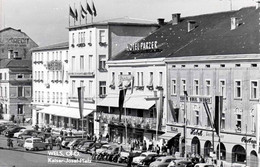 WELS (Oberösterreich) - Kaiser-Josef-Platz, Hotel Parzer, Strassenansicht, Alte Autos, Fotokarte 1964 Gelaufen ... - Wels