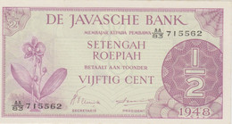 @Y@     De Javasche Bank   50 Cent  1948   UNC - Inde