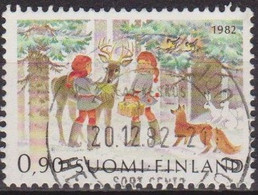 Noel - FINLANDE - Lutins - N° 880 - 1982 - Used Stamps